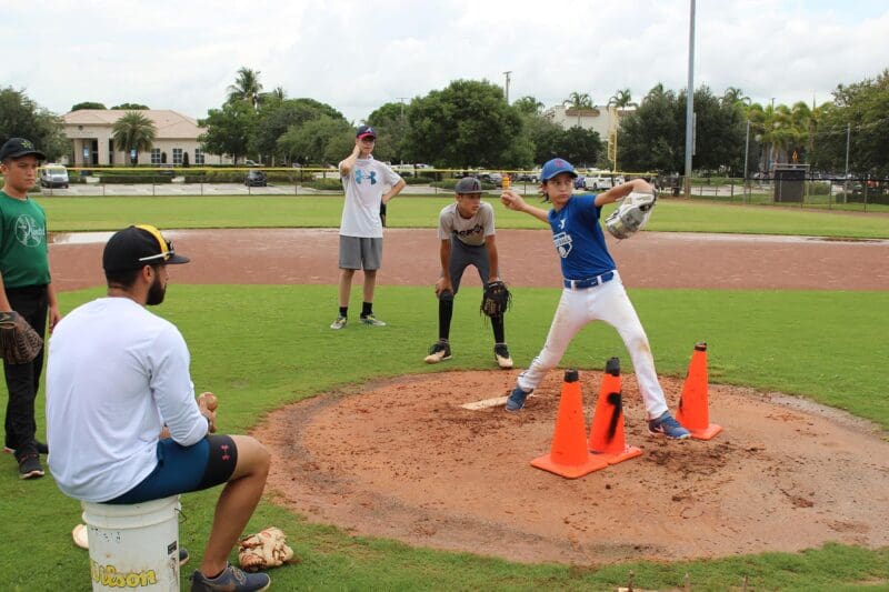 Baseball Pitching Coach Instruction